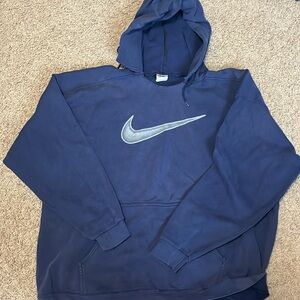 navy vintage nike hoodie